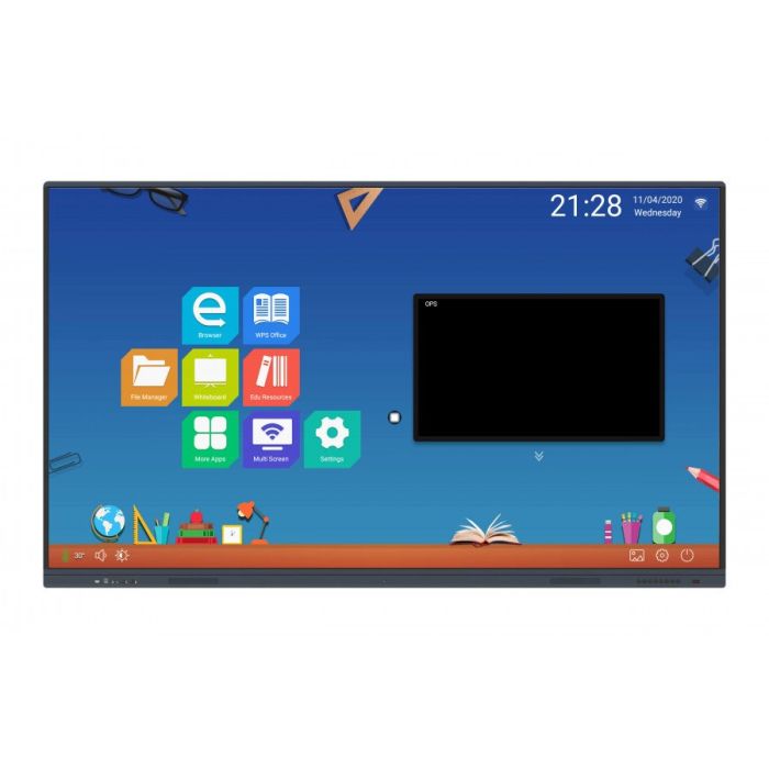 TeachScreen X85 monitor touch screen, 85